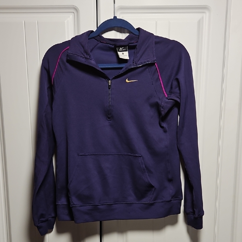 Nike Purple Pullover with Gold Logo